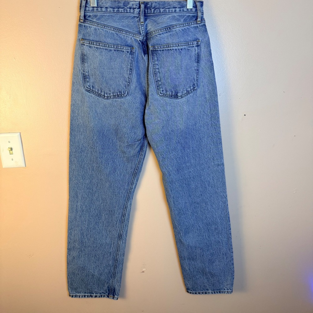 AGOLDE 90s Pinch Waist High Rise Straight Leg Jeans Medium Wash 28 A154-1206 - Picture 7 of 9